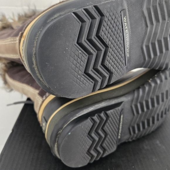 Sorel Joan Of Arctic Brown Tan Waterproof Winter Insulated Snow Boots Size 7 - Picture 7 of 9